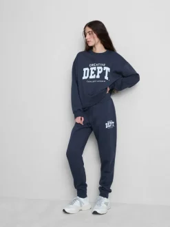 Bedruckte Skinny-Jogginghose aus Baumwollmischung