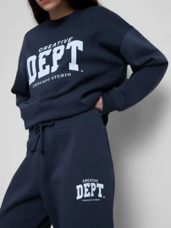 Bedruckte Skinny-Jogginghose aus Baumwollmischung