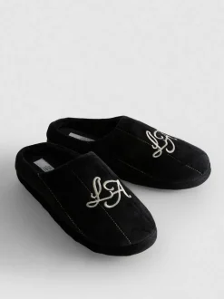Bestickte LA-Slipper mit Memory-Schaum-Fußbett
