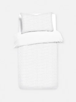 Bettwäscheset aus Seersucker, Einzelbett