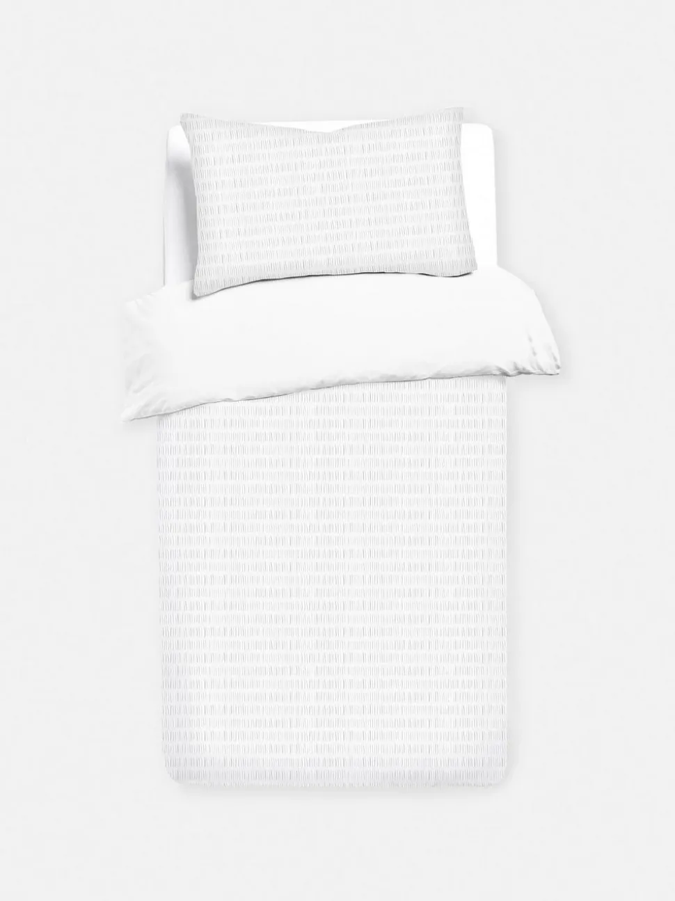 Bettwäscheset aus Seersucker, Einzelbett