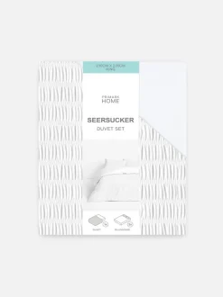 Bettwäscheset aus Seersucker, Kingsize