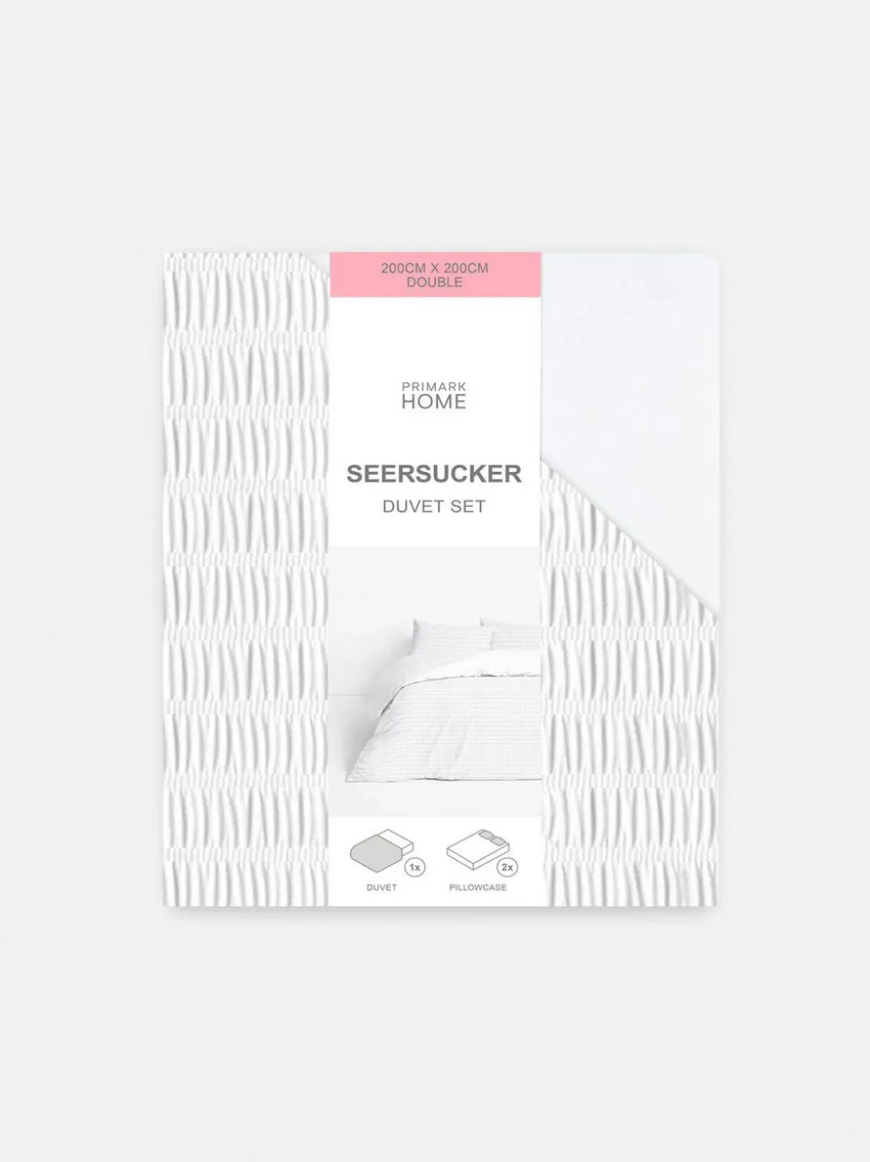 Bettwäscheset aus Seersucker, Doppelbett
