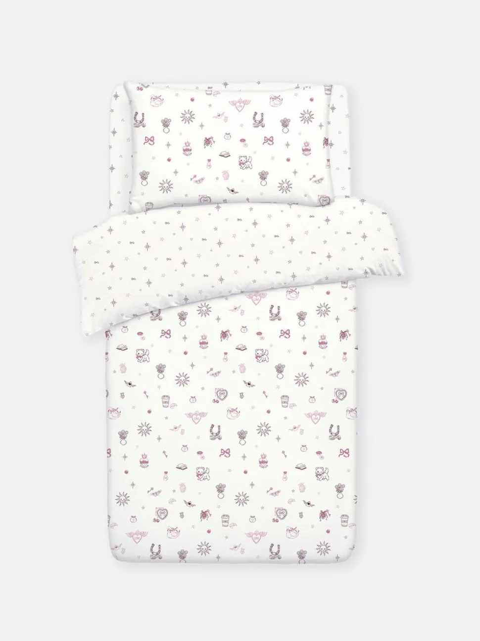 Bettwäscheset mit Katzenmotiv, Einzelbett
