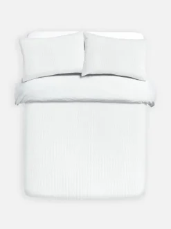 Bettwäscheset mit strukturiertem Waffelmuster, Doppelbett