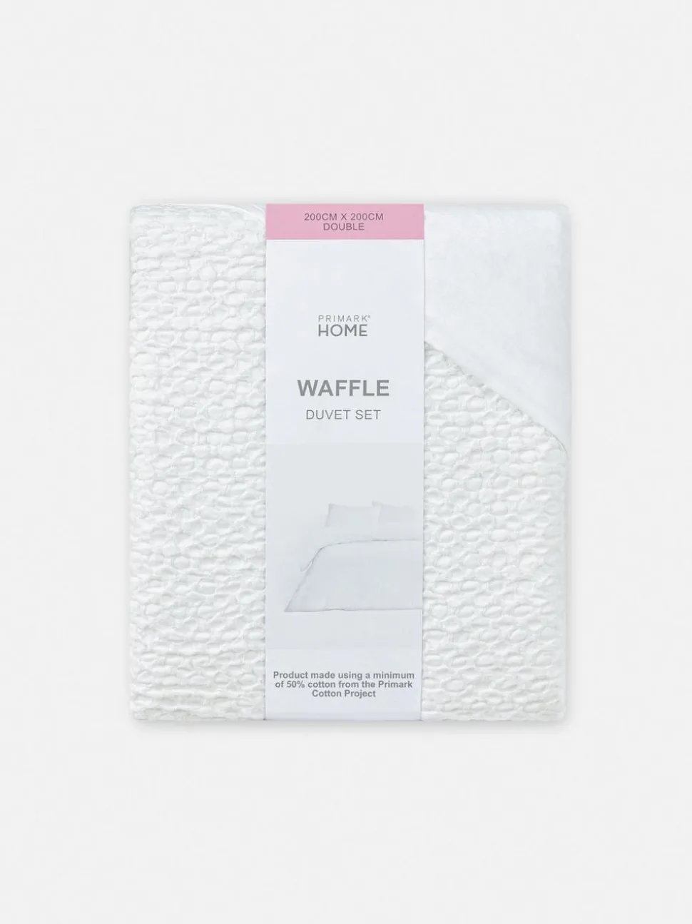 Bettwäscheset mit strukturiertem Waffelmuster, Doppelbett