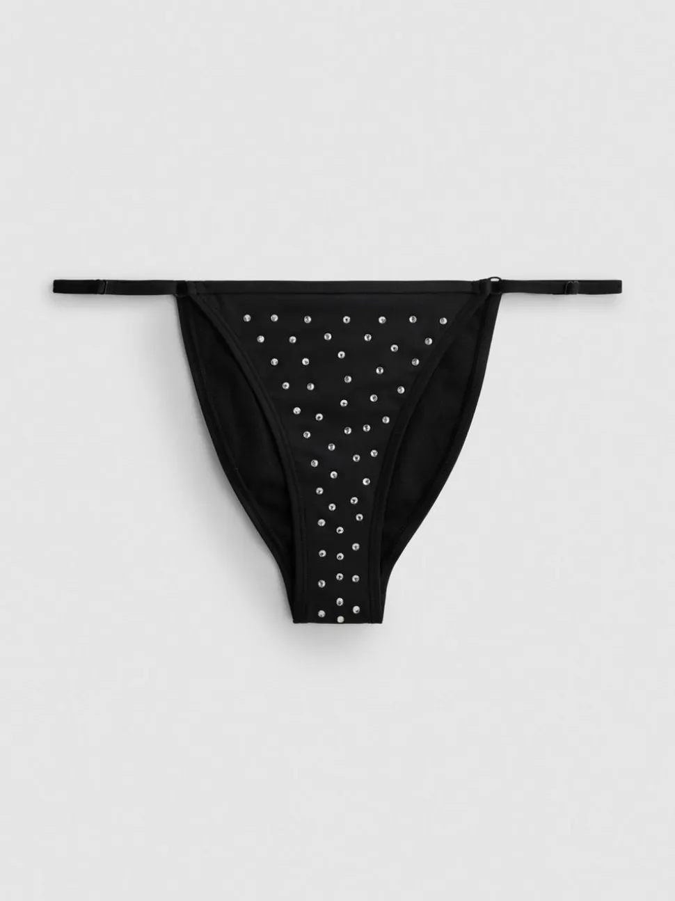 Bikinihose mit Nieten und Strass