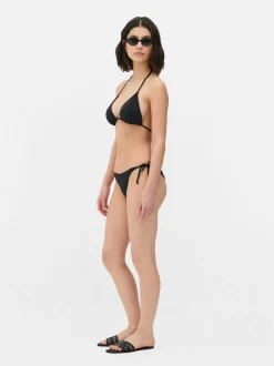Bikinihose mit seitlichen Bindebändern