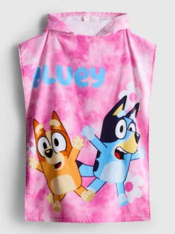 „Bluey“ Frottee-Poncho mit Kapuze
