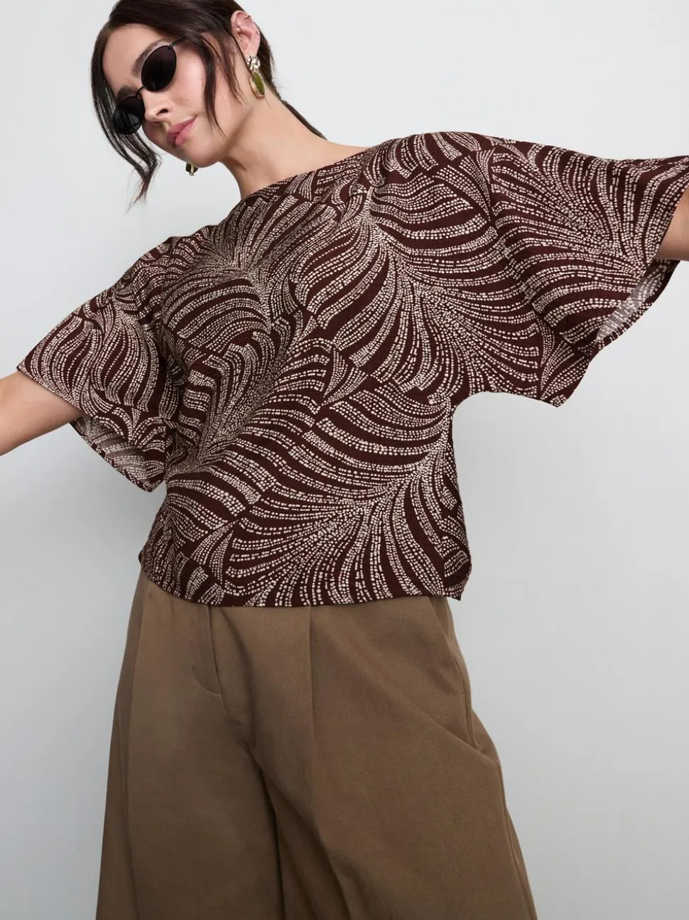 Bluse mit Print