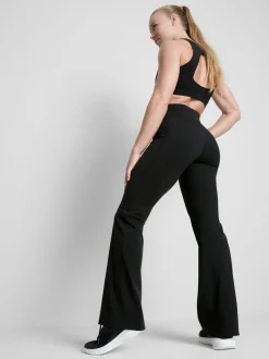 „BodySculpt“ Performance-Leggings mit ausgestelltem Bein und hohem Bund