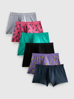 Boxershorts mit Lebensmittelmuster, 5er-Pack
