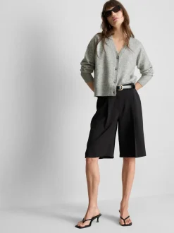 Boyfriend-Cardigan aus Wollgemisch