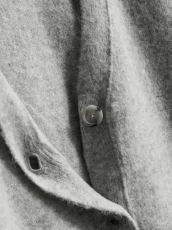 Boyfriend-Cardigan aus Wollgemisch
