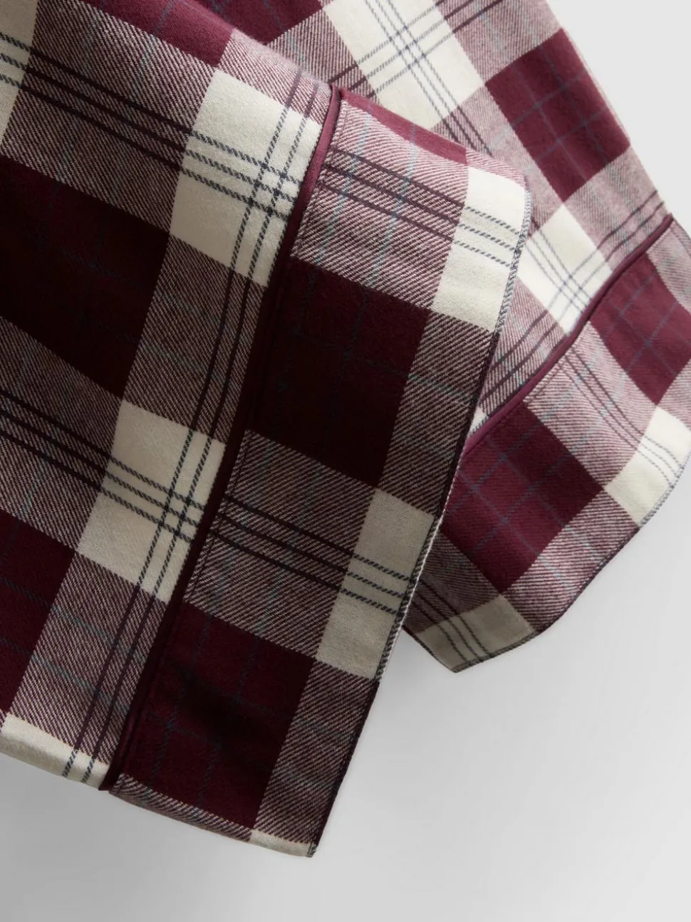 Boyfriend-Schlafanzug aus reinem Baumwoll-Flanell