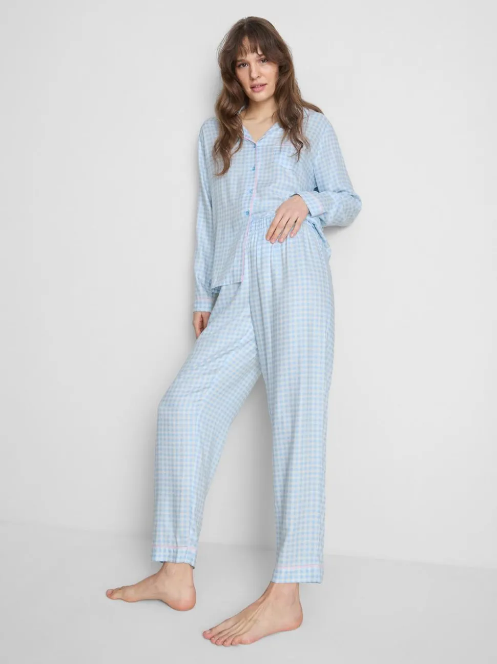 Boyfriend-Schlafanzug aus Twill