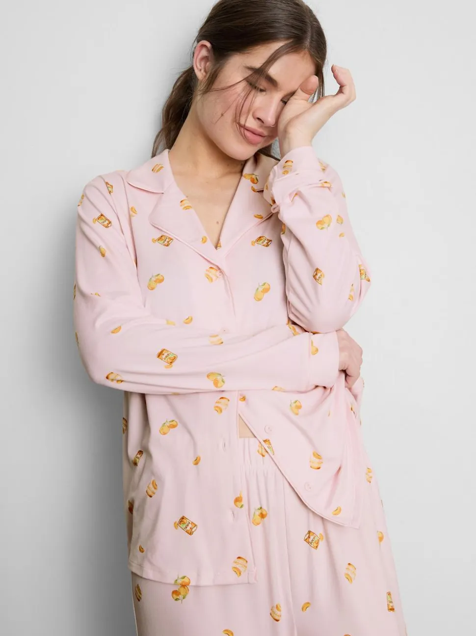 Boyfriend-Schlafanzug mit Print