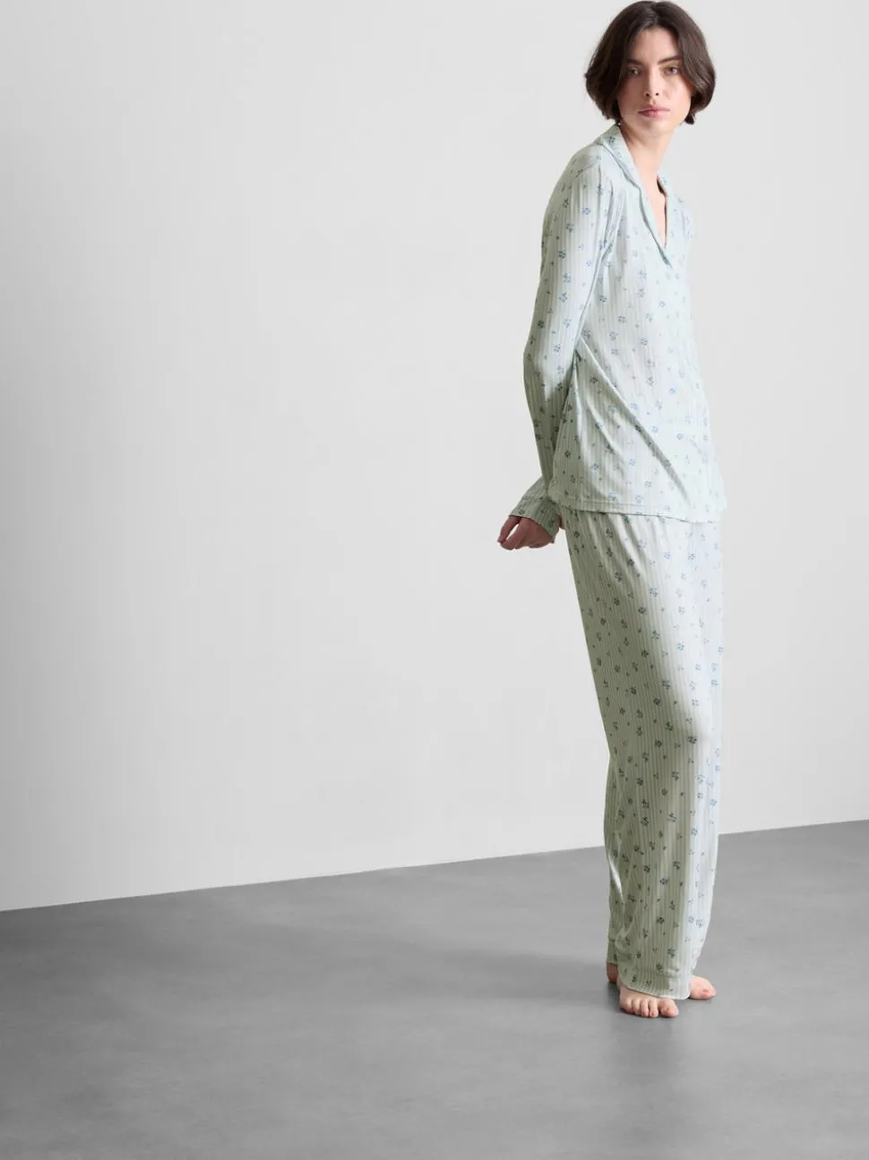 Boyfriend-Schlafanzug mit Print