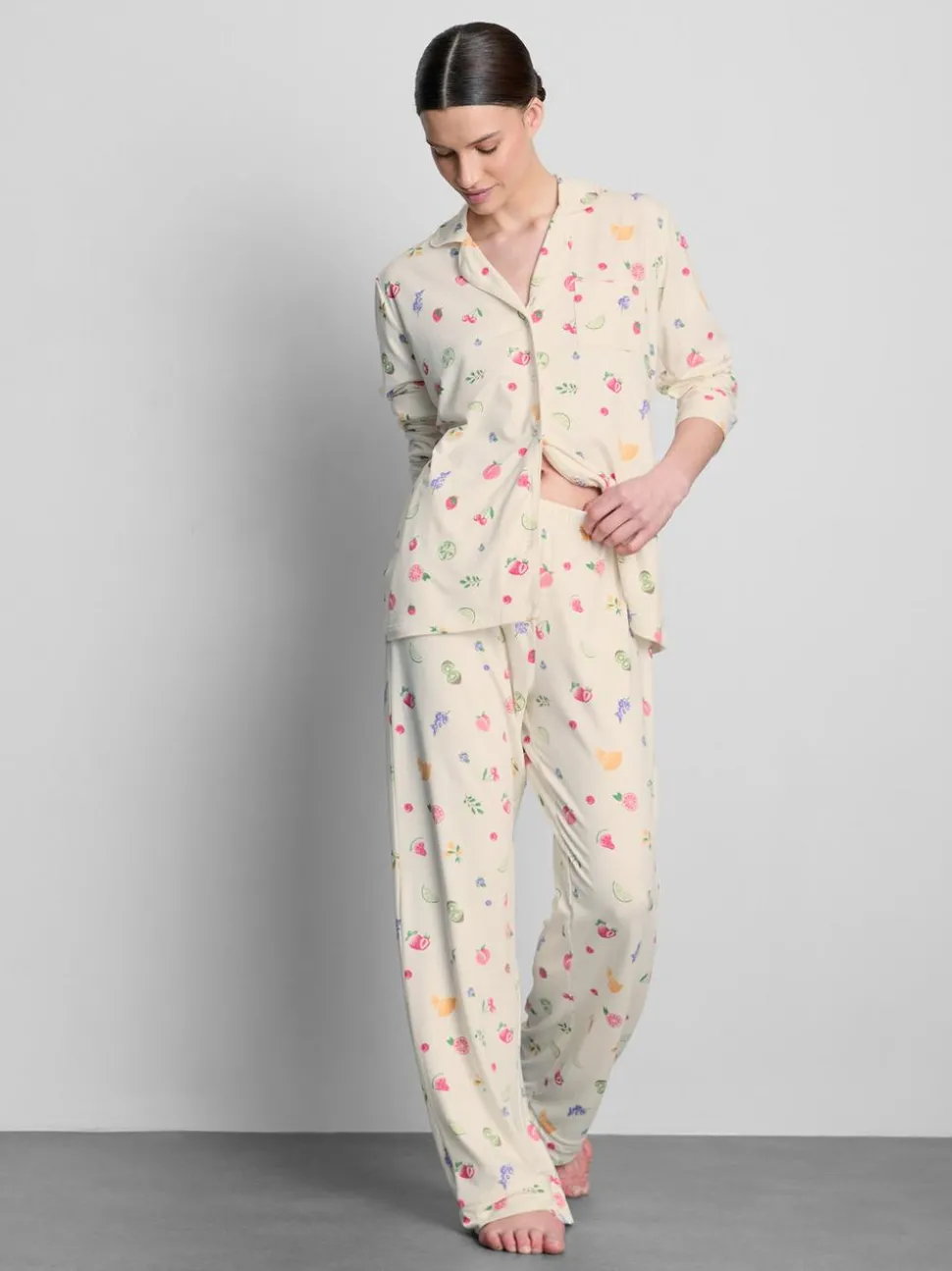 Boyfriend-Schlafanzug mit Print