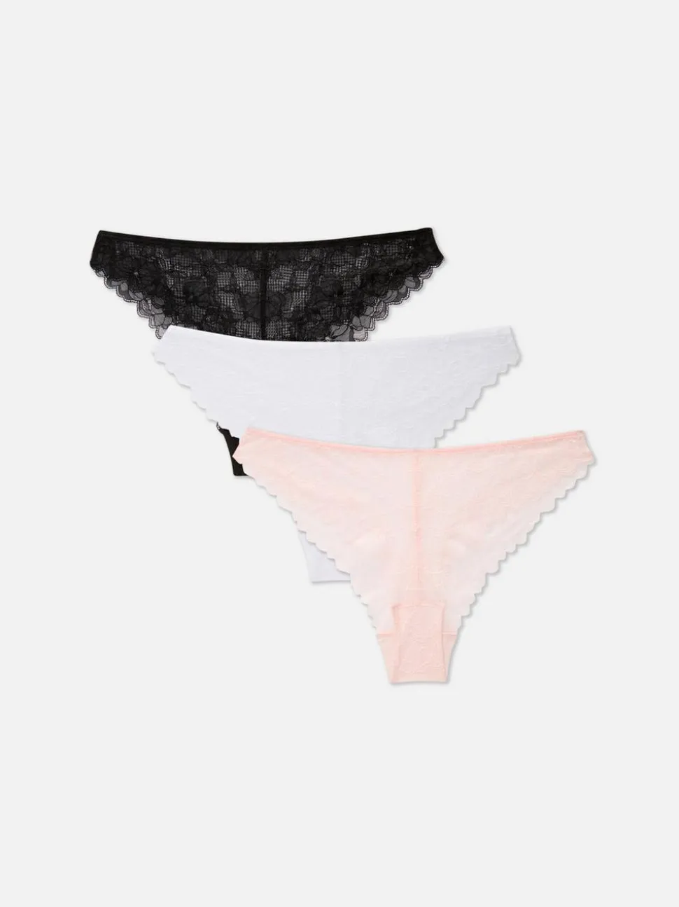 Brazil-Slips aus Spitze, 3er-Pack