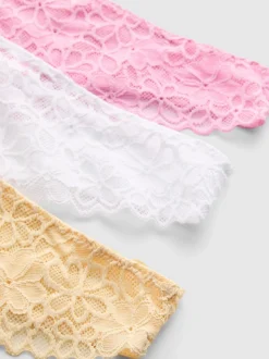 Brazil-Tangas mit Spitze, 3er-Pack