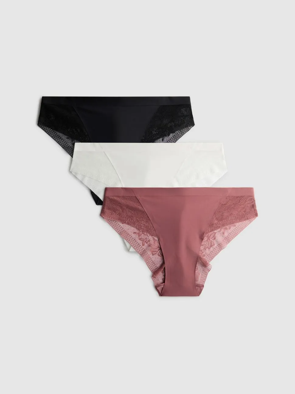 Brazil-Tangas mit Spitze, 3er-Pack
