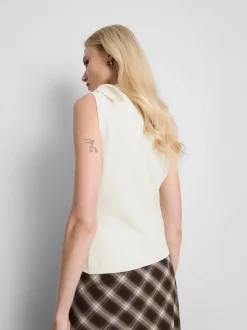 By Coleen Gestricktes Tanktop mit Schluppe