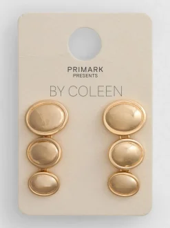 „By Coleen“ Hängeohrringe mit Scheibendesign