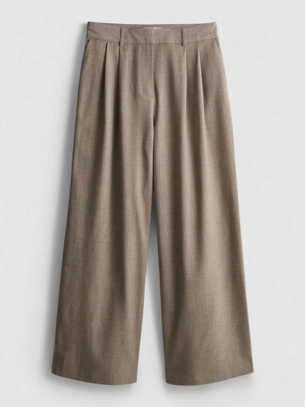 „By Coleen“ Hose mit weitem Bein und Bundfalten