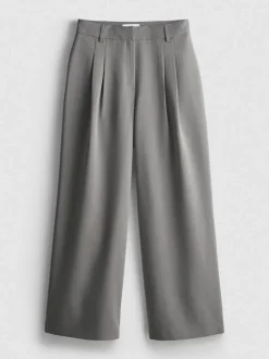 „By Coleen“ Hose mit weitem Bein und Bundfalten