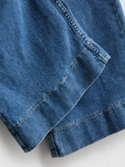 „By Coleen“ Jeans mit weitem Bein und aufgesetzten Taschen