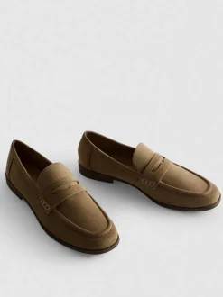 „By Coleen“ Pennyloafer in Wildleder-Optik