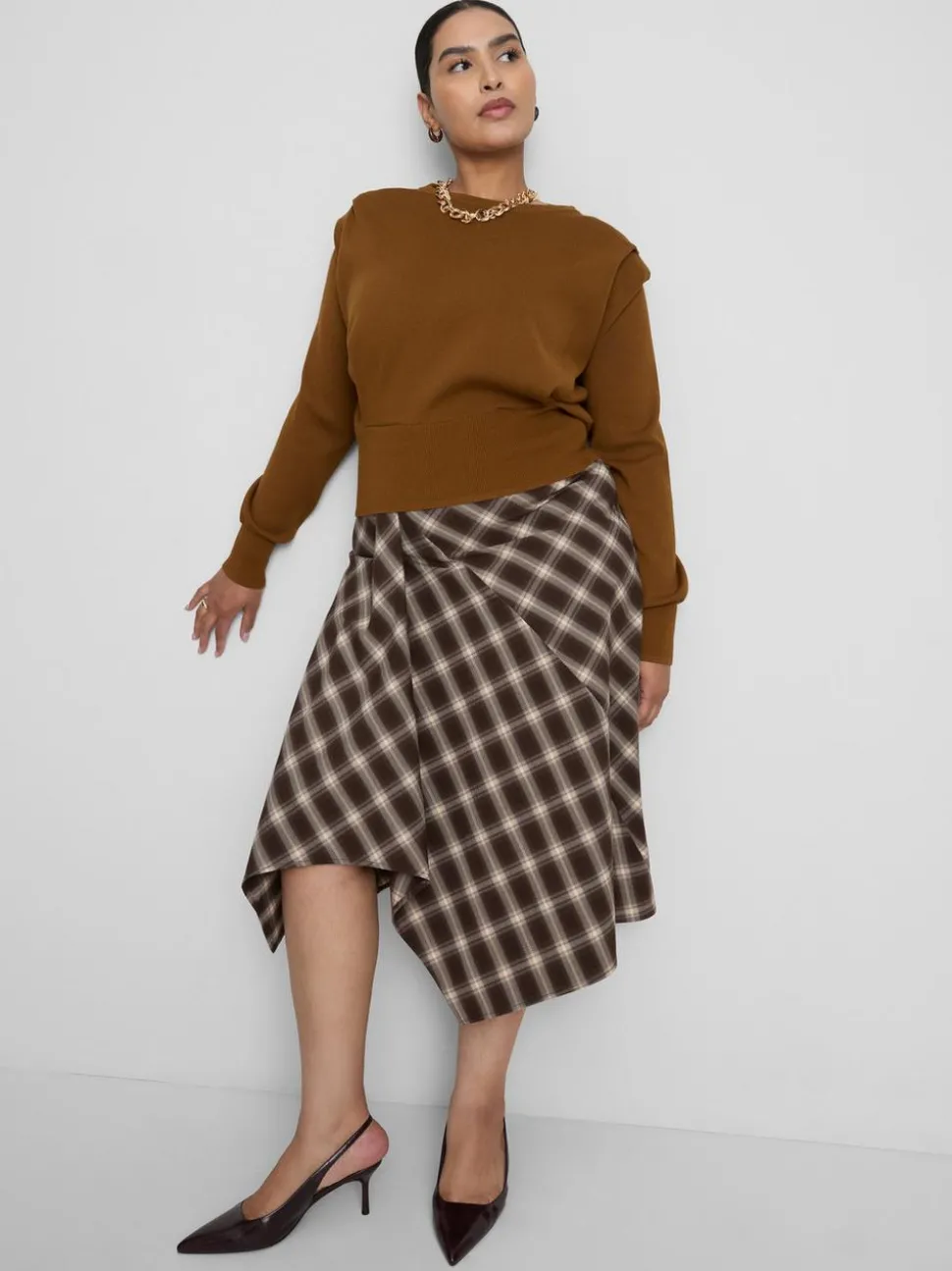 „By Coleen“ Pullover mit strukturierten Schultern