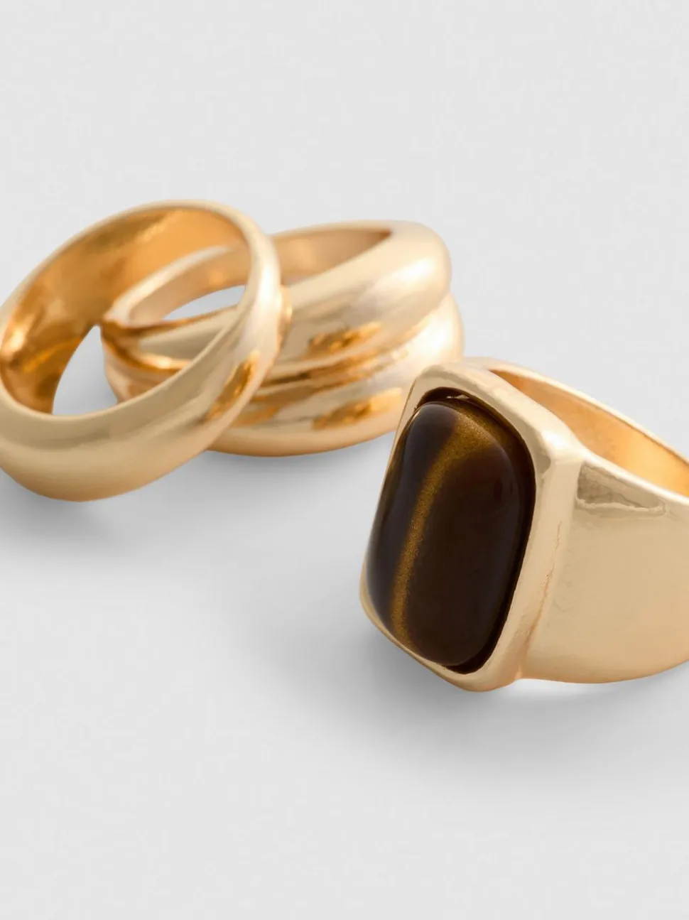 „By Coleen“ Statement-Ringe, 3er-Pack
