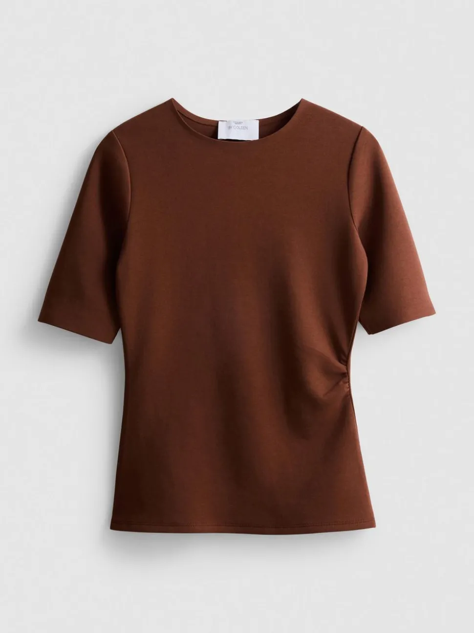 „By Coleen“ T-Shirt mit Raffung und hohem Baumwollanteil