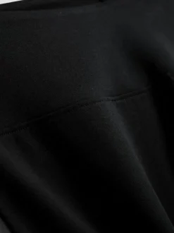 Capri-Leggings mit hohem Baumwollanteil und hohem Bund