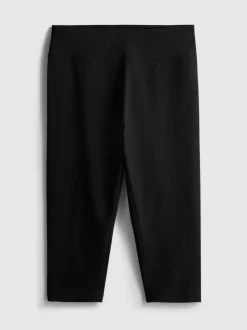 Capri-Leggings mit hohem Baumwollanteil und hohem Bund