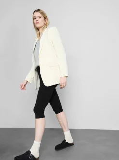 Capri-Leggings mit hohem Baumwollanteil und hohem Bund