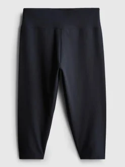 Capri-Leggings mit hohem Baumwollanteil und hohem Bund