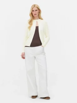 Cardigan mit Rundhalsausschnitt