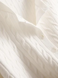 Cardigan mit Zopfmuster