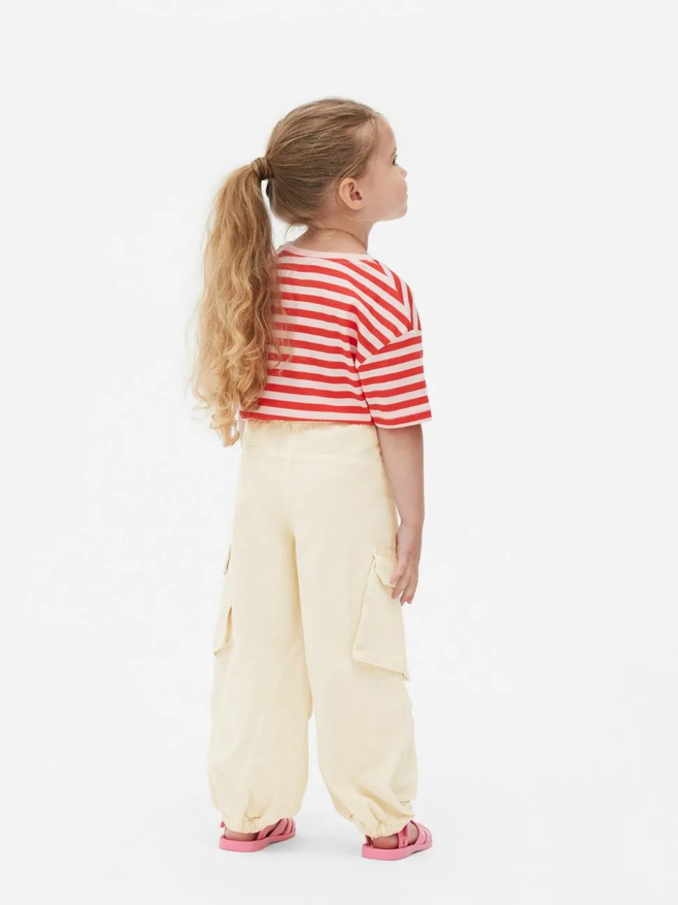 Cargohose mit Bündchen und Kordelzug