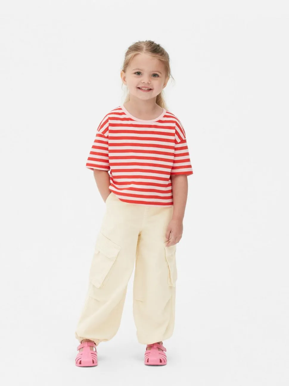 Cargohose mit Bündchen und Kordelzug