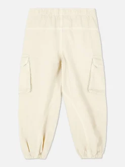 Cargohose mit Bündchen und Kordelzug