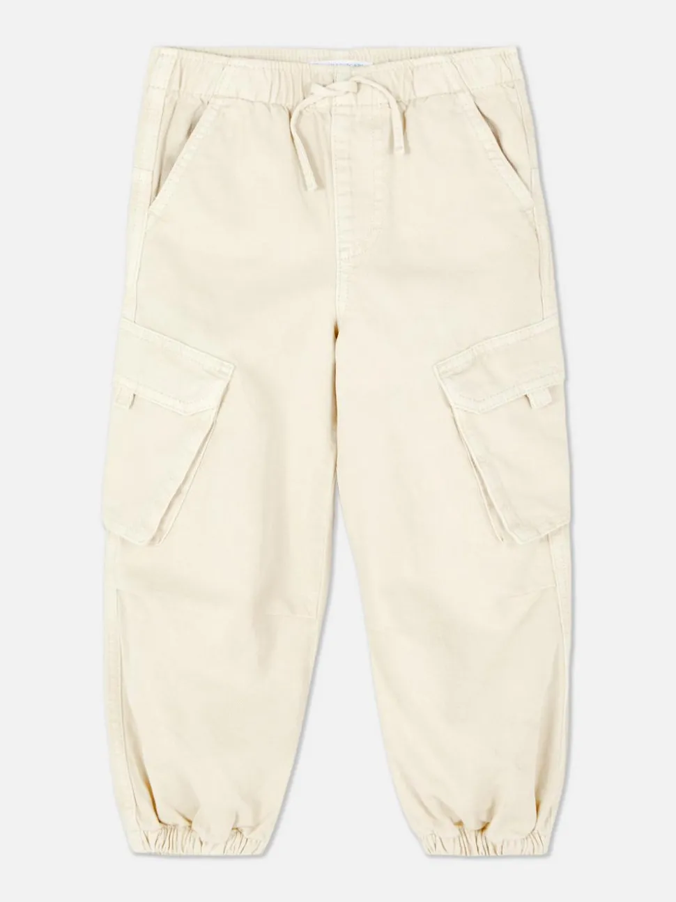Cargohose mit Bündchen und Kordelzug