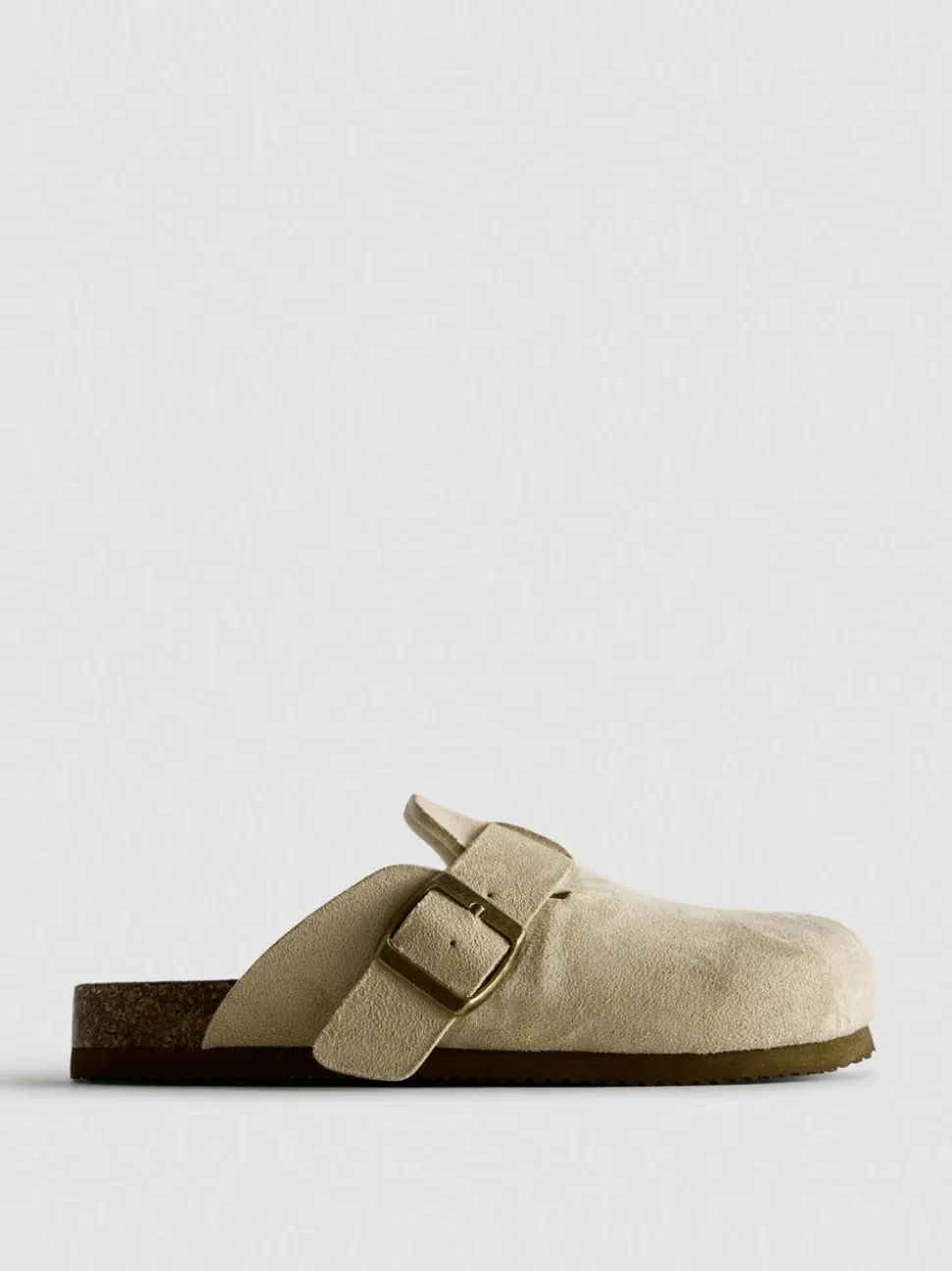 Clog-Pantoffeln mit Schnalle