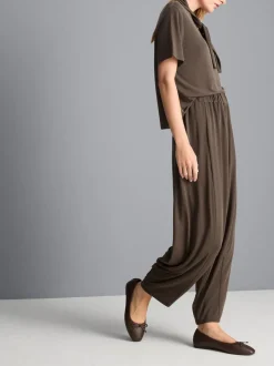 Cocoon-Hose aus Jersey