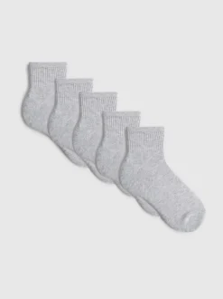 Crew-Socken in Viertellänge, 5er-Pack