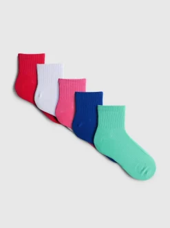 Crew-Socken mit hohem Baumwollanteil, 5er-Pack