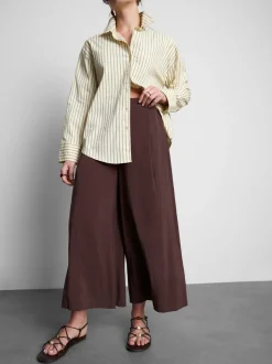 Culotte mit weitem Bein und mittlerer Leibhöhe
